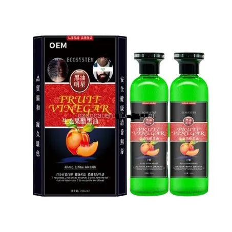 Fruit Vinegar Black Hair Color Gel Kit Each 250ml