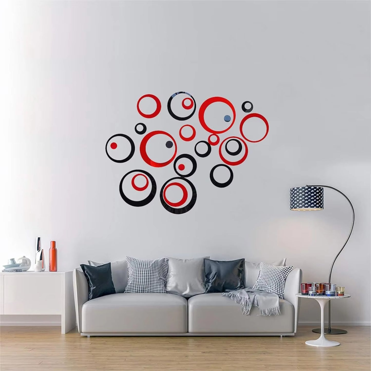 Acrylic Circle Ring Mirror Wall Decor