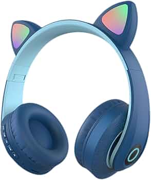 LED Wireless Headphone with Mic Control