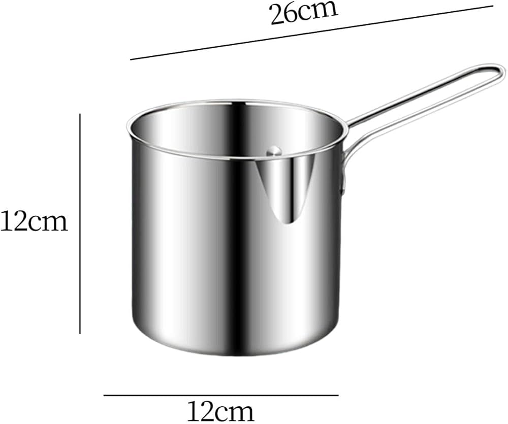 Kitchen Deep Frying Pot (Stainless Steel)