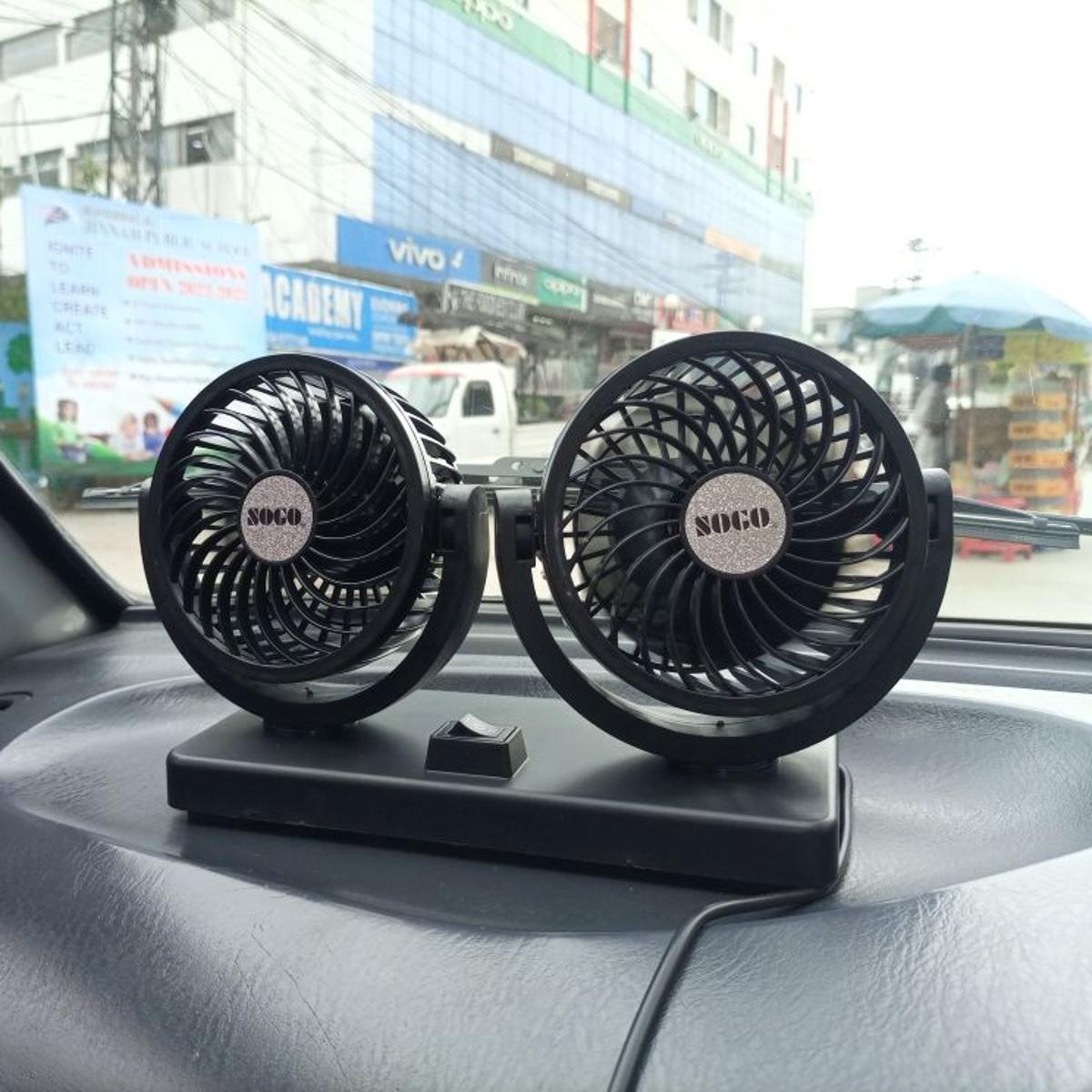 SOGO Double Headed Fan 12v
